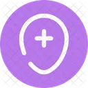 Kartenpunkt Hinzufugen Standort Stecknadel Symbol
