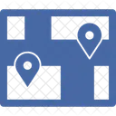 Lageplan Gebietskarte GPS Symbol