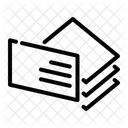 Stapel Zugriff Karten Symbol