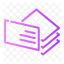 Stapel Zugriff Karten Symbol