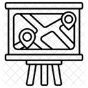 Brett Karte Pfad Symbol