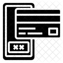 Kartenzahlung Mobile Zahlung Lieferung Symbol