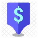 Karte Zeiger Usd Icon