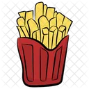 Pommes Frites Kartoffelpommes Pommes Box Symbol