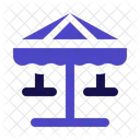 Karussell Fliegende Stuhle Jahrmarkt Symbol