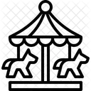 Vergnugungspark Karussell Jahrmarkt Symbol