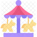 Vergnugungspark Karussell Jahrmarkt Symbol