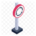 Kreisverkehrschild Kreisverkehrtafel Roadboard Icon