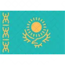 Kasachstan-Flagge  Symbol