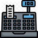Kassierer Bargeld Quittung Symbol