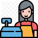 Kassierer Maschine Geschaft Symbol