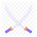 Ninja Swords Katana Daggers Icon