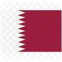 Flagge Land Katar Symbol