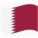 Flagge Land Katar Symbol