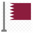 Flagge Land Katar Symbol