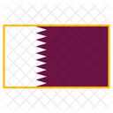 Katar Flagge Land Symbol