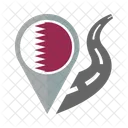 Katar Flagge Symbol