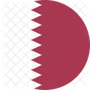 Katar Flagge Land Symbol