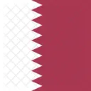 Katar Flagge Welt Symbol