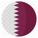 Katar Flagge Land Symbol