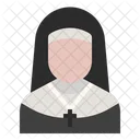 Katholische Nonne Avatar Beruf Symbol