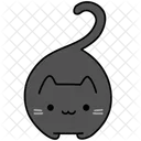 Katze Schwarz Katzenartig Symbol