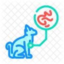 Katze Parasit Wurm Symbol
