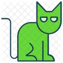 Halloween Grusel Katze Symbol