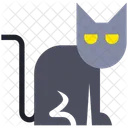 Halloween Grusel Katze Symbol