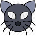 Halloween Grusel Katze Symbol