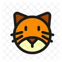 Katze Katzengesicht Katzenartige Symbol