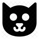 Katze Haustier Schwarz Icon
