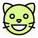 Katze grinst  Symbol