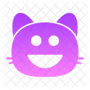 Katze grinst v  Symbol