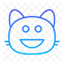 Katze grinst v  Symbol