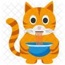 Katze isst  Symbol