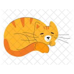 Katze schlafen  Symbol