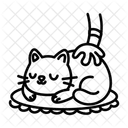 Katze streicheln  Symbol