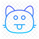 Katze zwinkert  Symbol