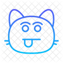 Katze necken  Symbol