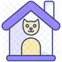 Katzenhaus Haustierhaus Katze Symbol