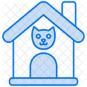 Katzenhaus Haustierhaus Katze Symbol