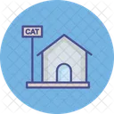 Katzenhaus Katzenheim Katze Symbol