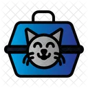 Katzentransportbox  Symbol