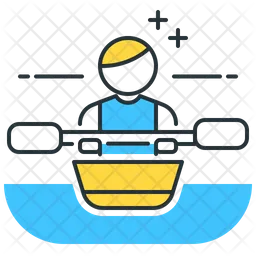 Kayaking Logo Icon