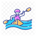 Kayaking Canoeing Watersports Icon