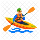 Kayaking Rowing Rafting Icon