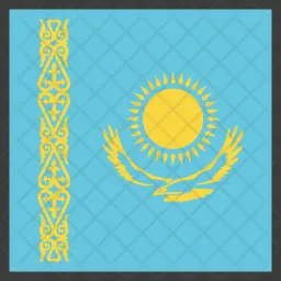 Kazajo Flag Icono