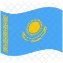 Flag Country Kazakhstan Icon