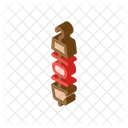 Kebab Vegetables Stick Icon